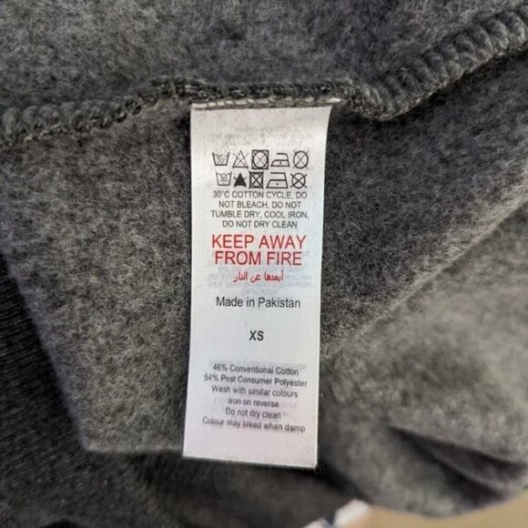 PLT Recycled Charcoal Oversize Sweat Hoodie L NWT Gray Black - Picture 7 of 8